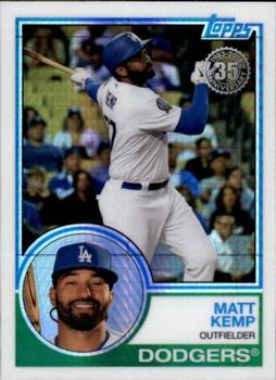 2018 Topps Update - 1983 Topps Baseball 35th Anniversary Chrome Silver Pack #141 Matt Kemp Front