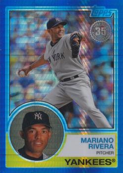 2018 Topps Update - 1983 Topps Baseball 35th Anniversary Chrome Silver Pack Blue Refractor #120 Mariano Rivera Front