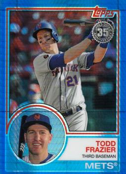 2018 Topps Update - 1983 Topps Baseball 35th Anniversary Chrome Silver Pack Blue Refractor #124 Todd Frazier Front