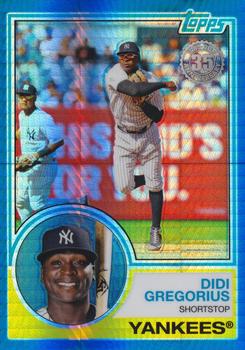 2018 Topps Update - 1983 Topps Baseball 35th Anniversary Chrome Silver Pack Blue Refractor #144 Didi Gregorius Front