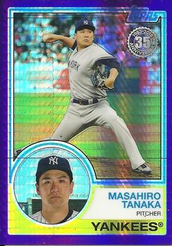 2018 Topps Update - 1983 Topps Baseball 35th Anniversary Chrome Silver Pack Purple Refractor #122 Masahiro Tanaka Front
