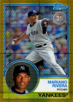 2018 Topps Update - 1983 Topps Baseball 35th Anniversary Chrome Silver Pack Gold Refractor #120 Mariano Rivera Front