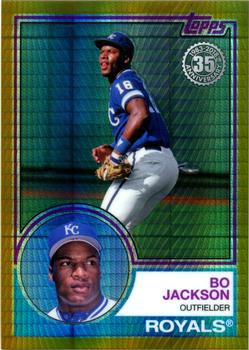 2018 Topps Update - 1983 Topps Baseball 35th Anniversary Chrome Silver Pack Gold Refractor #127 Bo Jackson Front
