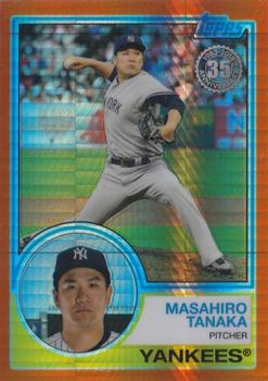 2018 Topps Update - 1983 Topps Baseball 35th Anniversary Chrome Silver Pack Orange Refractor #122 Masahiro Tanaka Front