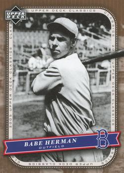 2005 Upper Deck Classics #4 Babe Herman Front