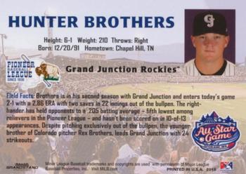 2015 Grandstand Northwest-Pioneer League All-Star Game #NNO Hunter Brothers Back