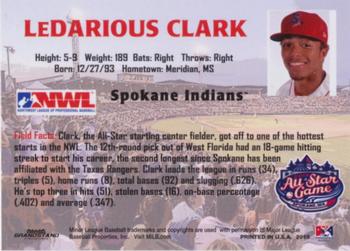 2015 Grandstand Northwest-Pioneer League All-Star Game #NNO Ledarious Clark Back