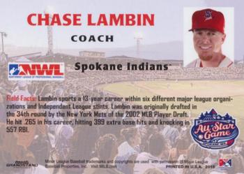 2015 Grandstand Northwest-Pioneer League All-Star Game #NNO Chase Lambin Back