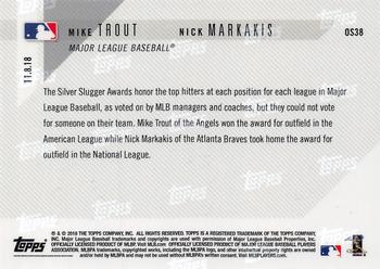 2018-19 Topps Now Off-Season #OS38 Mike Trout / Nick Markakis Back