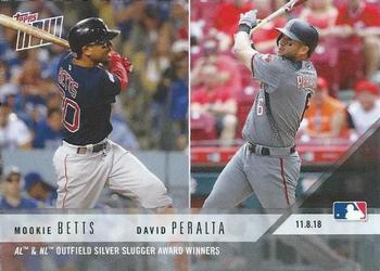 2018-19 Topps Now Off-Season #OS39 Mookie Betts / David Peralta Front