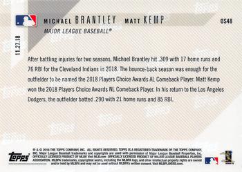2018-19 Topps Now Off-Season #OS48 Michael Brantley / Matt Kemp Back