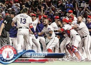 2018 Topps On-Demand Mini #229 Texas Rangers Front