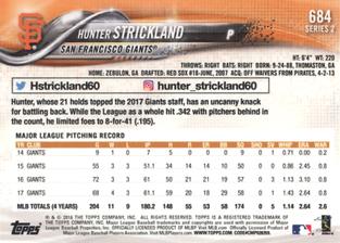 2018 Topps On-Demand Mini #684 Hunter Strickland Back