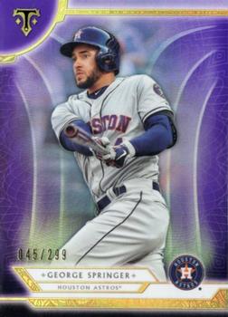 2018 Topps Triple Threads - Amethyst #91 George Springer Front