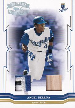 2005 Donruss Throwback Threads - Material Combo Prime #4 Angel Berroa Front