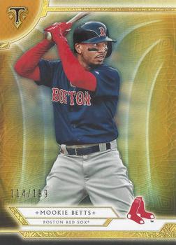 2018 Topps Triple Threads - Amber #7 Mookie Betts Front