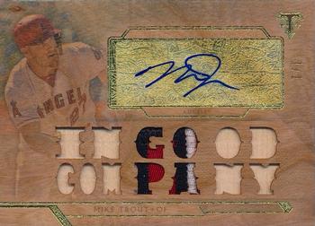 2018 Topps Triple Threads - Autograph Relics Wood #TTAR-MT1 Mike Trout Front