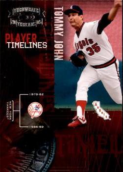 2005 Donruss Throwback Threads - Player Timelines #PT-7 Tommy John Front