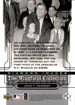 2005 Upper Deck - Diamond Images: The Wingfield Collection #DI-17 John F. Kennedy Back