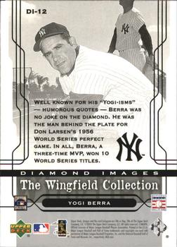 2005 Upper Deck - Diamond Images: The Wingfield Collection #DI-12 Yogi Berra Back