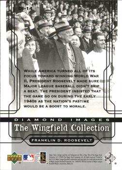 2005 Upper Deck - Diamond Images: The Wingfield Collection #DI-14 Franklin D. Roosevelt Back