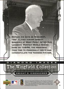 2005 Upper Deck - Diamond Images: The Wingfield Collection #DI-16 Dwight D. Eisenhower Back