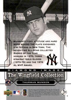 2005 Upper Deck - Diamond Images: The Wingfield Collection #DI-20 Thurman Munson Back