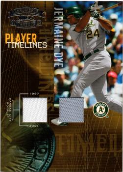 2005 Donruss Throwback Threads - Player Timelines Material #PT-21 Jermaine Dye Front