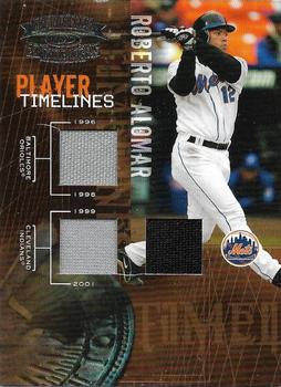 2005 Donruss Throwback Threads - Player Timelines Material #PT-33 Roberto Alomar Front