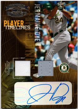 2005 Donruss Throwback Threads - Player Timelines Signature Material #PT-21 Jermaine Dye Front