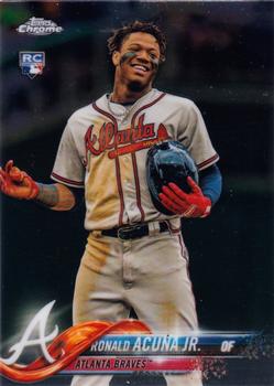 2018 Topps Chrome Update #HMT25 Ronald Acuna Jr. Front