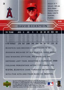 2005 Upper Deck First Pitch #3 David Eckstein Back