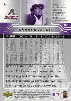 2005 Upper Deck First Pitch #9 Danny Bautista Back