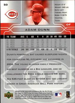 2005 Upper Deck First Pitch #50 Adam Dunn Back