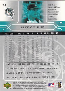 2005 Upper Deck First Pitch #80 Jeff Conine Back