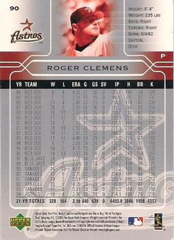 2005 Upper Deck First Pitch #90 Roger Clemens Back