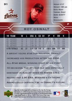 2005 Upper Deck First Pitch #91 Roy Oswalt Back