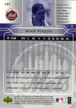 2005 Upper Deck First Pitch #131 Mike Piazza Back