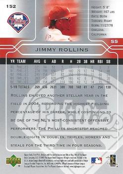 2005 Upper Deck First Pitch #152 Jimmy Rollins Back