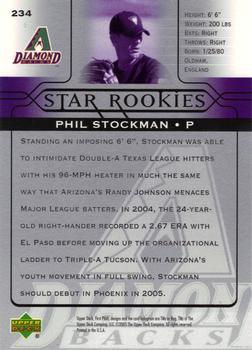 2005 Upper Deck First Pitch #234 Phil Stockman Back