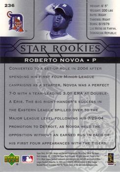 2005 Upper Deck First Pitch #236 Roberto Novoa Back