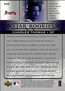 2005 Upper Deck First Pitch #242 Charles Thomas Back