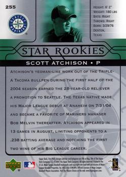 2005 Upper Deck First Pitch #255 Scott Atchison Back