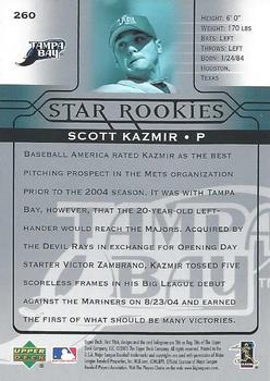 2005 Upper Deck First Pitch #260 Scott Kazmir Back