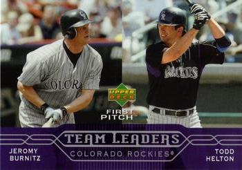 2005 Upper Deck First Pitch #270 Jeromy Burnitz / Todd Helton Front