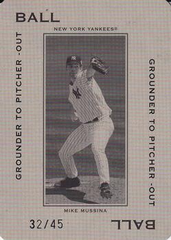 2005 Donruss Throwback Threads - Polo Grounds 45 BALL Grounder #PG-18 Mike Mussina Front