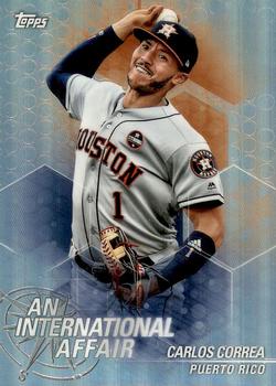 2018 Topps Chrome Update - An International Affair #IA-CC Carlos Correa Front