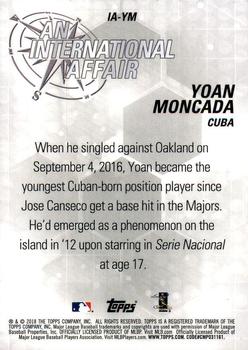 2018 Topps Chrome Update - An International Affair #IA-YM Yoan Moncada Back