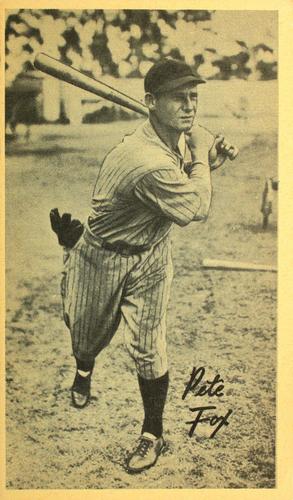 1937 Goudey Premiums Type 4 #NNO Pete Fox Front