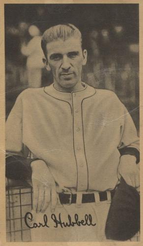 1937 Goudey Premiums Type 4 #NNO Carl Hubbell Front